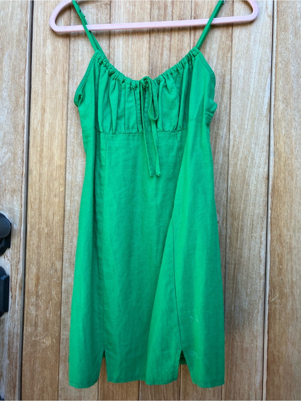 WILD FABLE Bright Green Spaghetti-Strap Dress